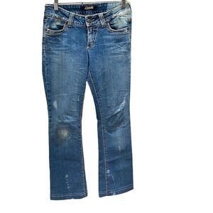 Serfontaine Low Rise Bootcut Distressed Jean SZ 25